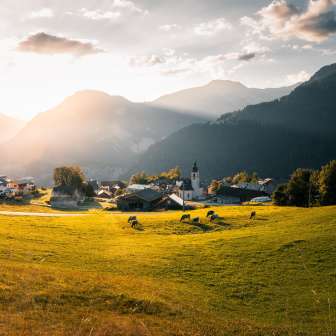 Sunrise in Urmein am Heinzenberg