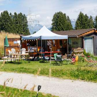 Kafi Stübali at the parking space +plus+ Heinzenberg-Lescha