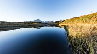 The Bischolsee lake on the Heinzenberg