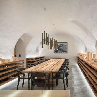 The wine cellar of the Hotel Post in Andeer