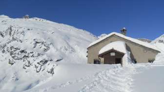 The Zapporthütte SAC in summer
