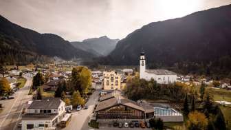 Andeer with the Reformed Church in the fall Andeer with the Reformed Church in the fall