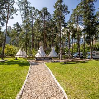 Tipis for rent from TCS Camping Thusis Viamala