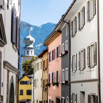 The Thusis church from Altdorf