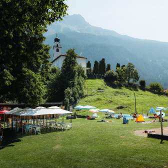 The restaurant in the Andeer outdoor pool