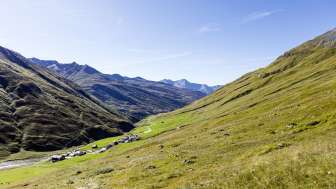 Avers-Juf in summer Avers-Juf in summer
