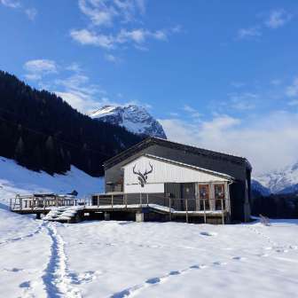 The SELVO at the valley station of the Splügen-Tambo mountain railroads