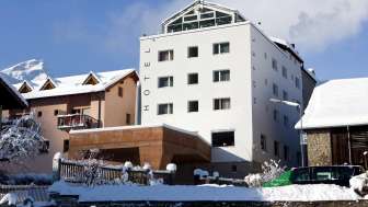 The Hotel Weiss Kreuz in Thusis