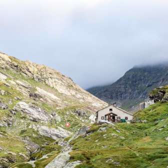 The Zapporthütte SAC in summer