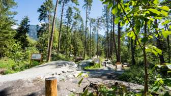 The trail center in Thusis