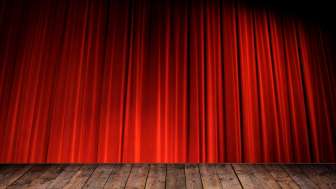 Theater curtain stage