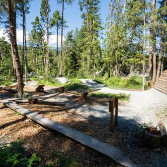 The trail center in Thusis