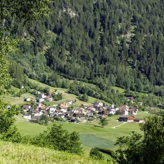 Pignia village in summer