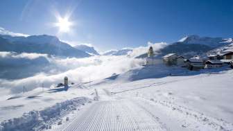 Toboggan run in Mathon am Schamserberg