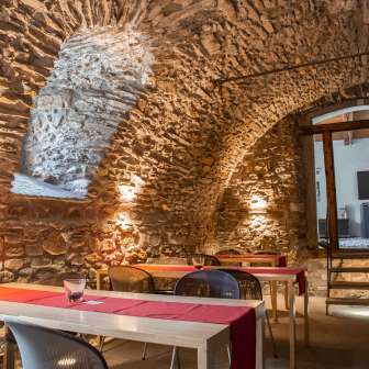 Historic walls at the entrance area