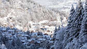 Thusis Hospital in summer