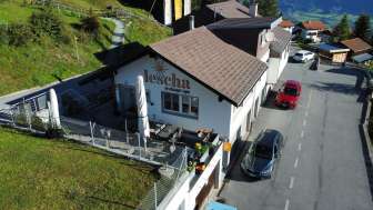 The Lescha restaurant on the Heinzenberg