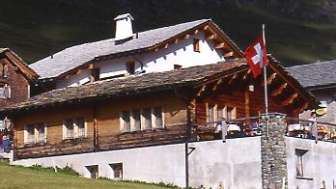 The Pension Edelweiss in Juf in winter