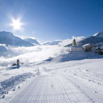 The toboggan run directly from the Muntsulej restaurant in Mathon