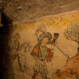 The original wall paintings in the Stoffelhaus are well preserved